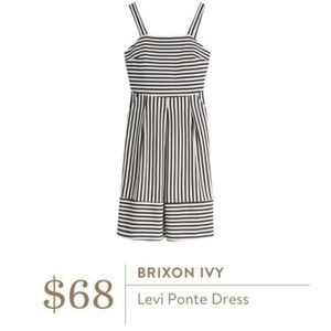 Stitchfix Brixon Ivy Black & White Striped Dress